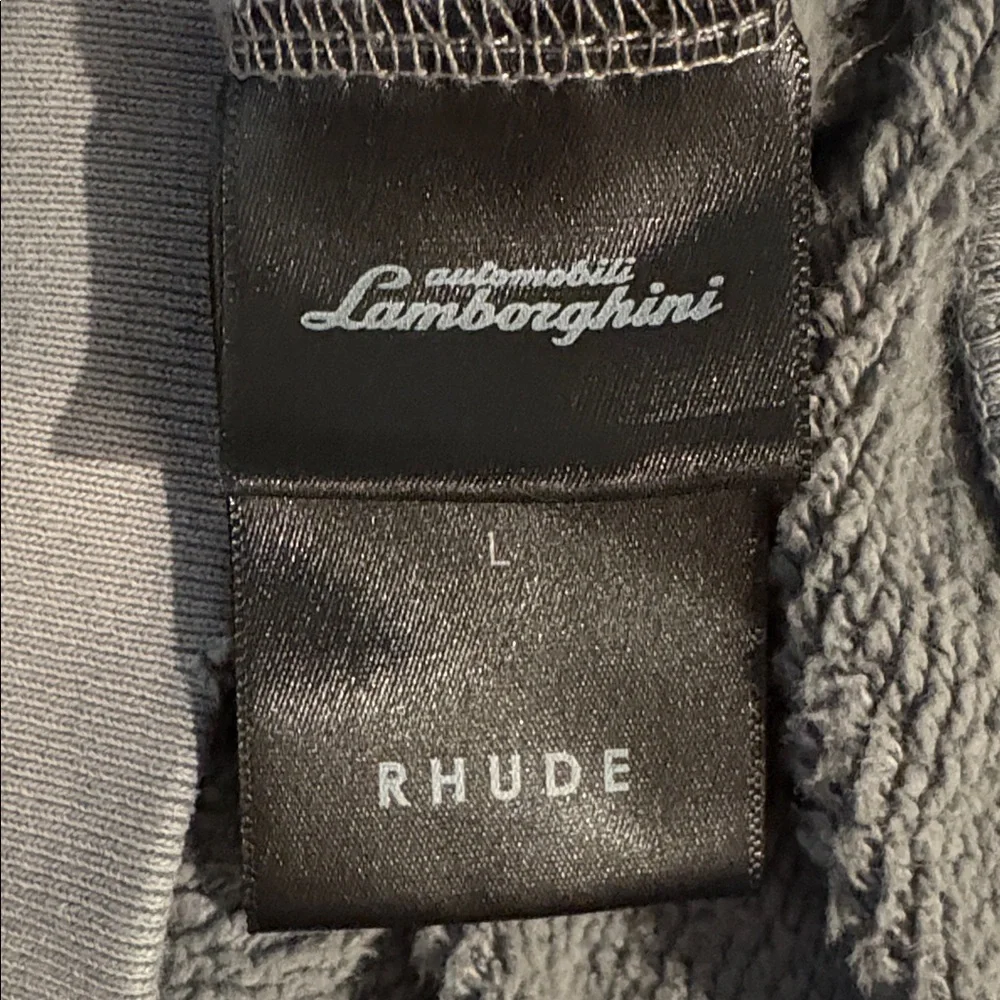 Rhude x Lamborghini Collab 1963 Zip Hoodie Unisex Limited Edition Mens L